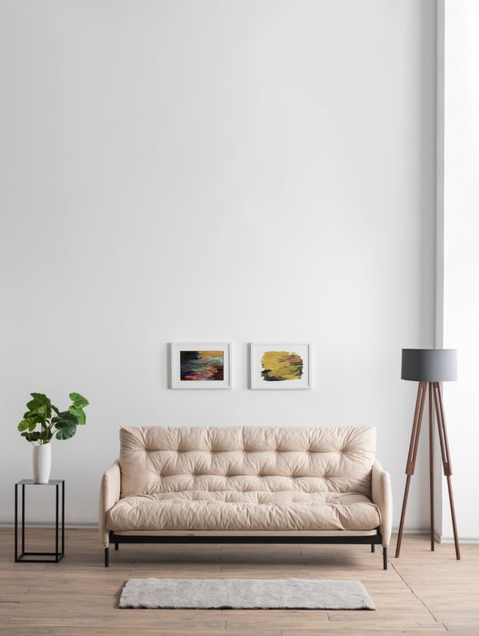 Atelier Del Sofa Renge - Sofá cama de 3 plazas Crema Atelier Del Sofa Renge - Sofá cama de 3 plazas Crema